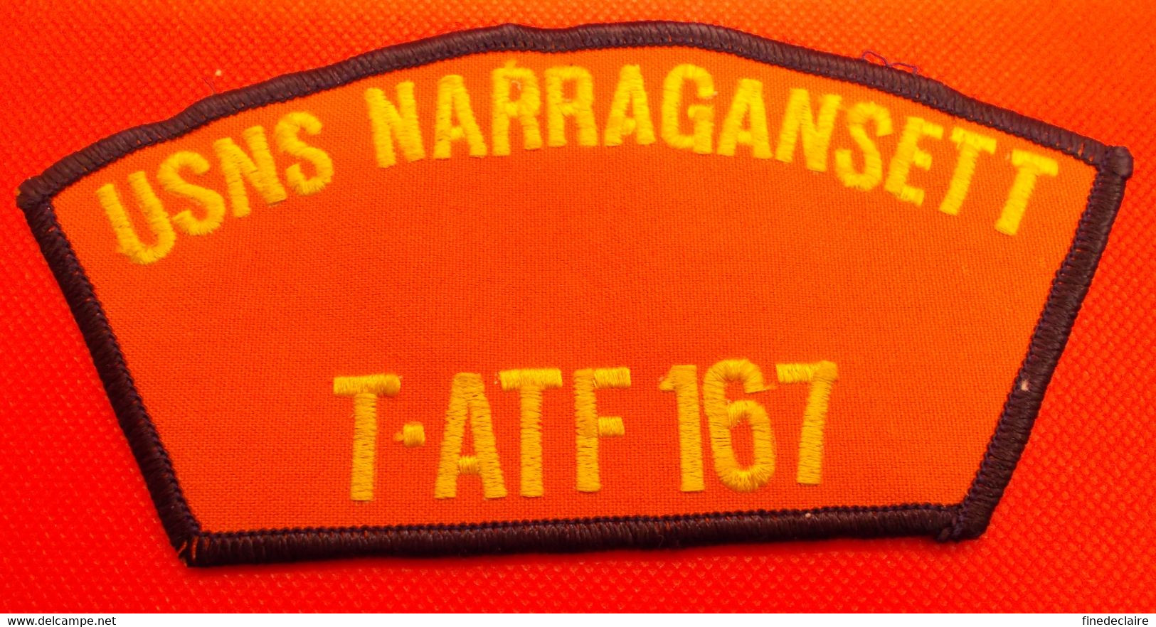 Ecusson/patch - USNS Marragansett - T ATF 167 - 150 X 70 Cm Env. - Ecussons Tissu