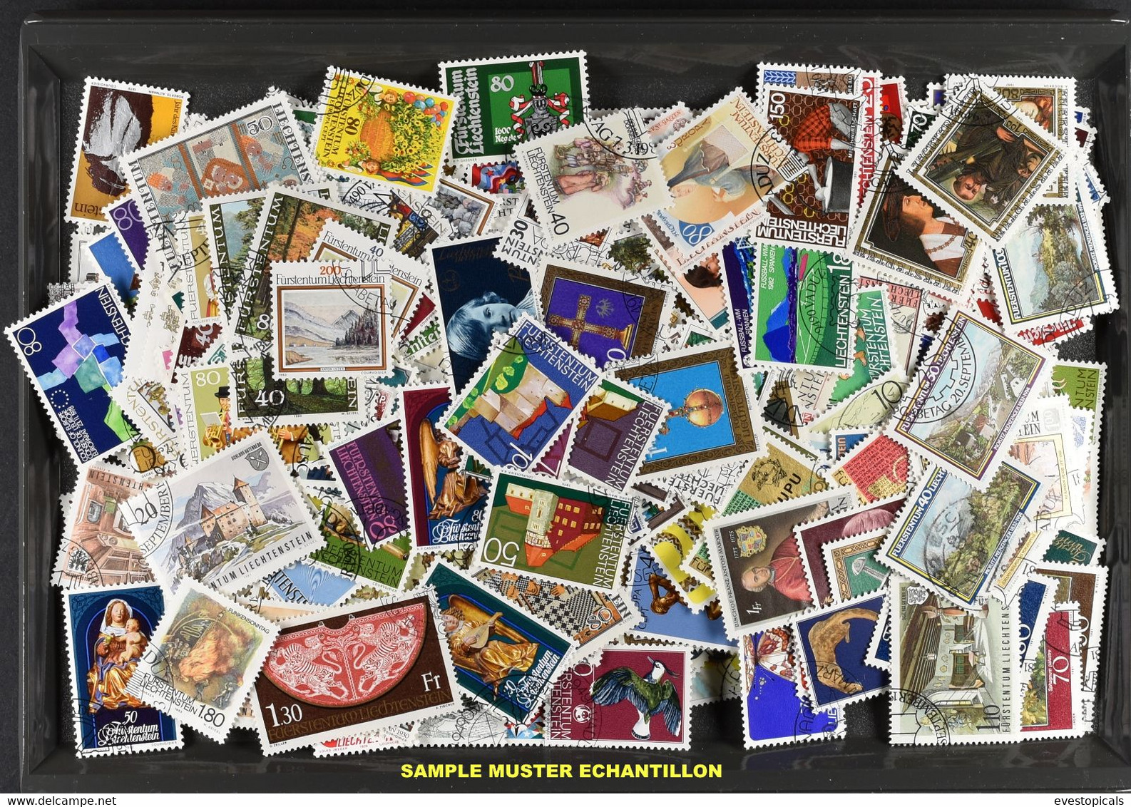 LIECHTENSTEIN, 1000 DIFFERENT STAMPS USED, BEST PRICE! - Lotti/Collezioni