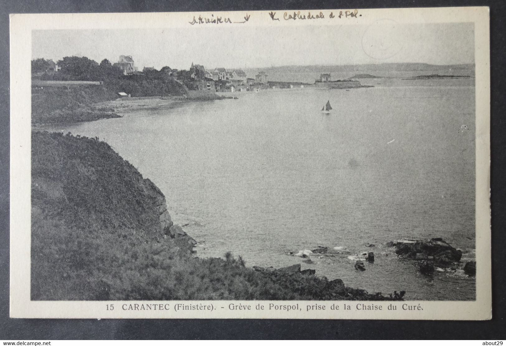 CPA 29 CARANTEC - Grève De Porspol, Prise De La Chaise Du Curé - Edit. NL 15 - Réf. G 225 - Carantec