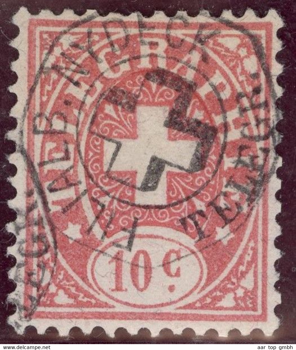 Heimat BEs NYDEck Filiale B. ~1885 Telegraphen-Stempel Auf 10 Ct. FrZu#14 Telegraphen-Marke - Telegrafo