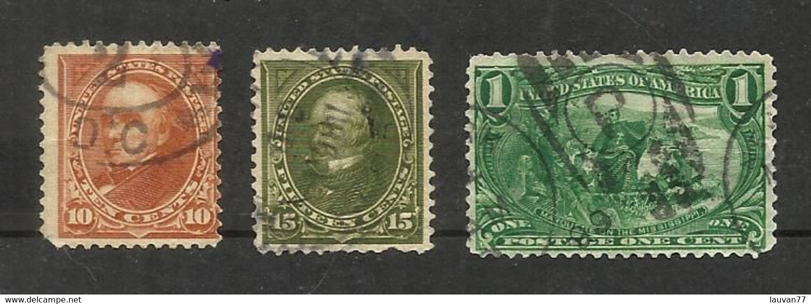 Etats-Unis N°127 à 129 Cote 21€ (second Choix) - Used Stamps