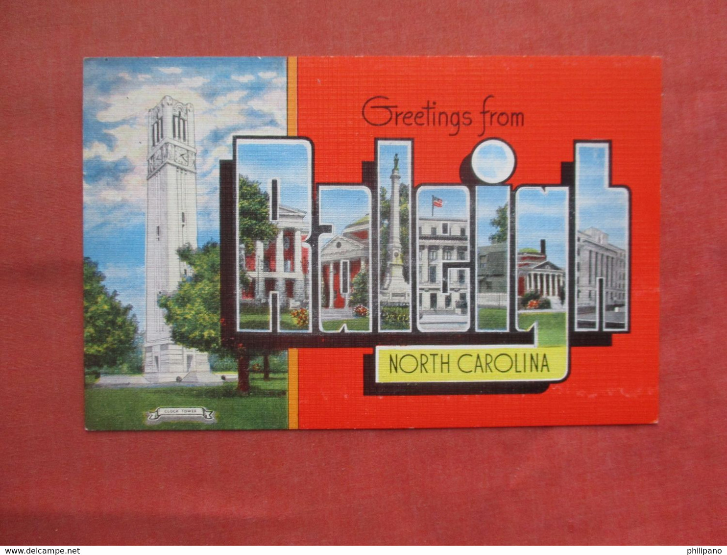 Greetings   > Raleigh  North Carolina >      Ref  5389 - Raleigh