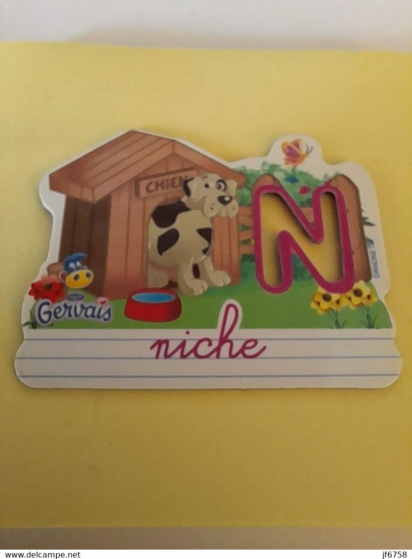 Magnet GERVAIS Niche Lettre N - Letters & Digits