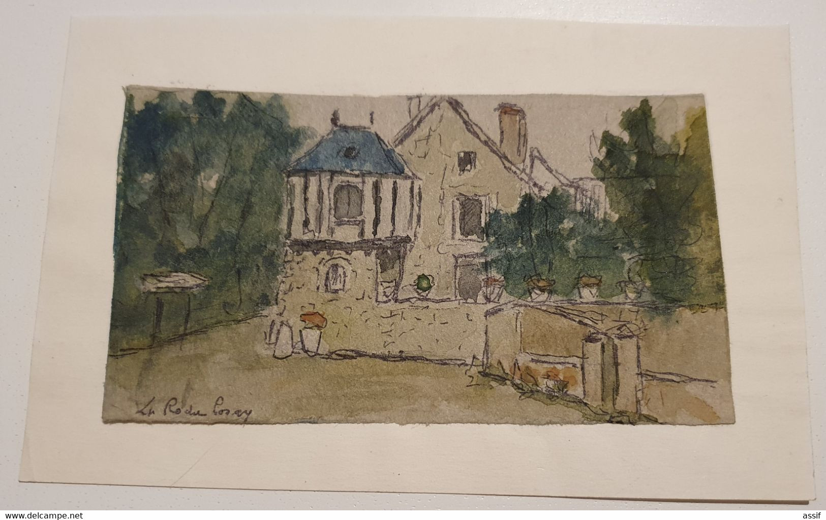 MAURICE FALLIES (1883-1965). LA ROCHE POSAY 3 AQUARELLES Format De 7,5 X 13 à 11 X 14,7 Cm Env. /FREE SHIPPING R - Autres & Non Classés