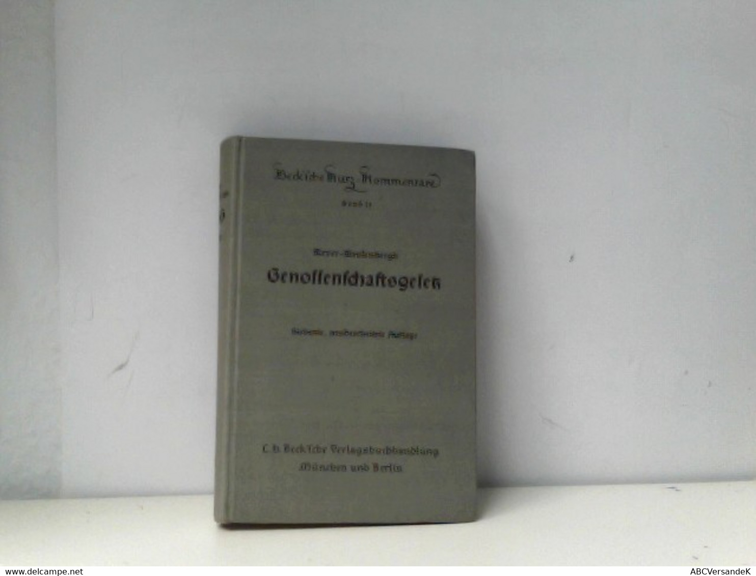 Reichsgesetz Betr. Die Erwerbs- Und Wirtschafts-Genossenschaften - Law