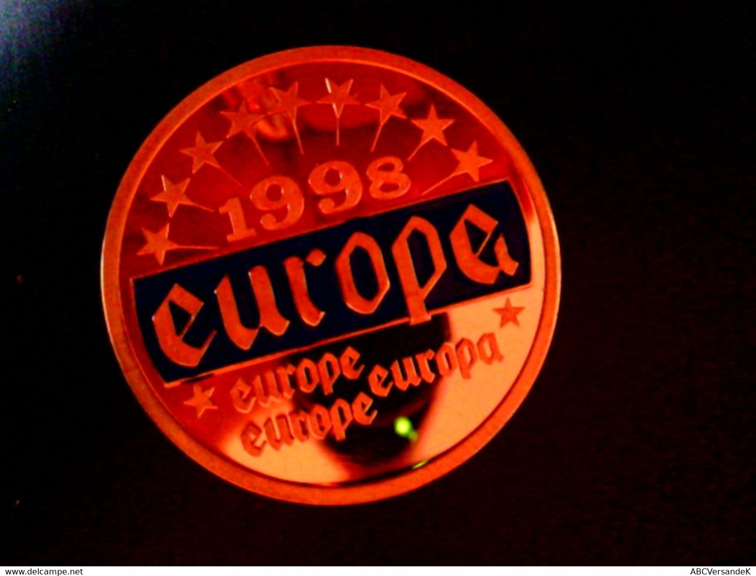 Medaille: Europa 1998, Europe Europa Europe/ Raub Der Europa Dargestellt, Vergoldet, Polierte Platte - Numismatica