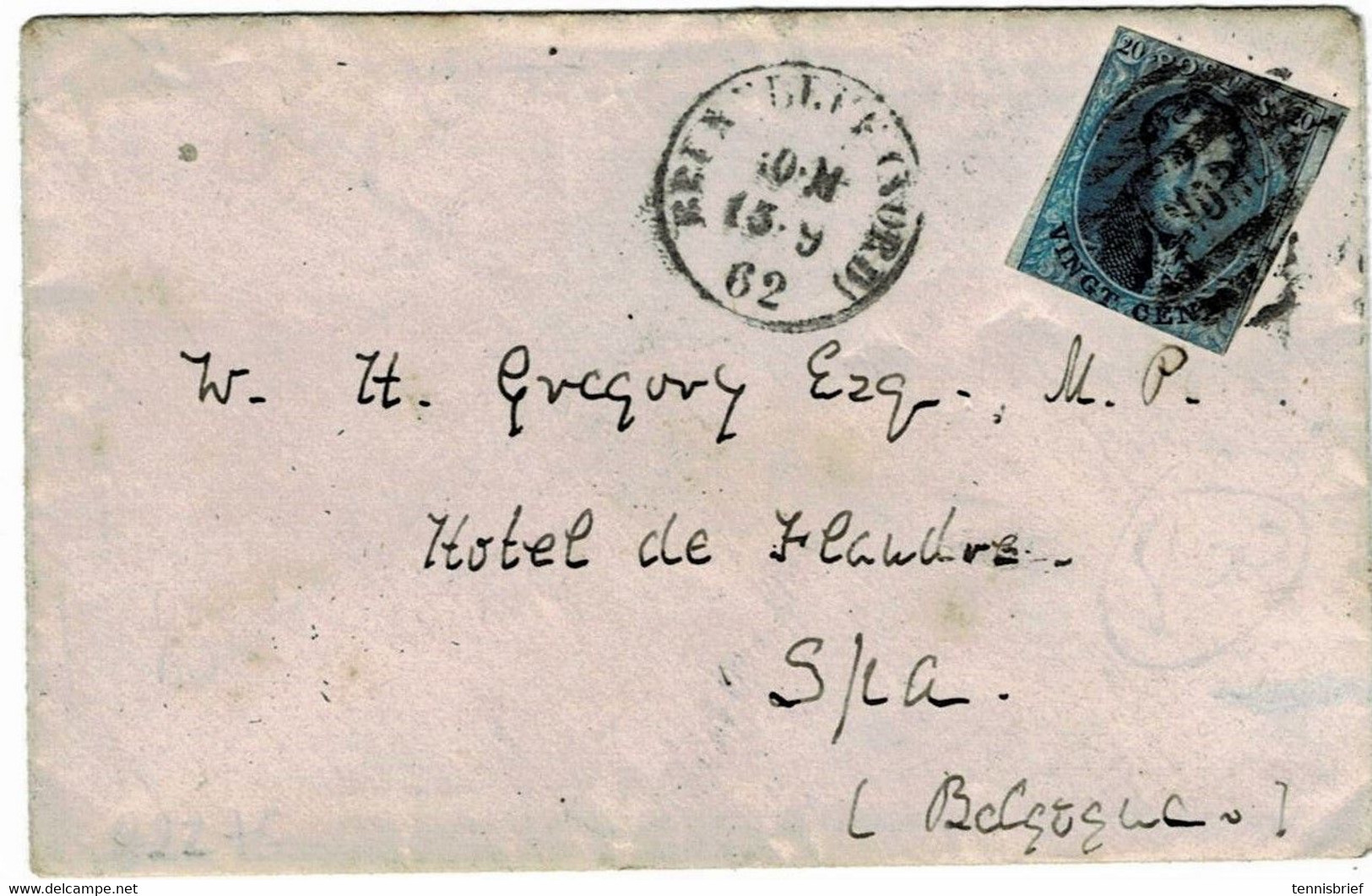 (P. 24) " NORD " Et " Bruxelles (Nord) " , Lettre, # A6486 - Balkenstempel: Ausladungen