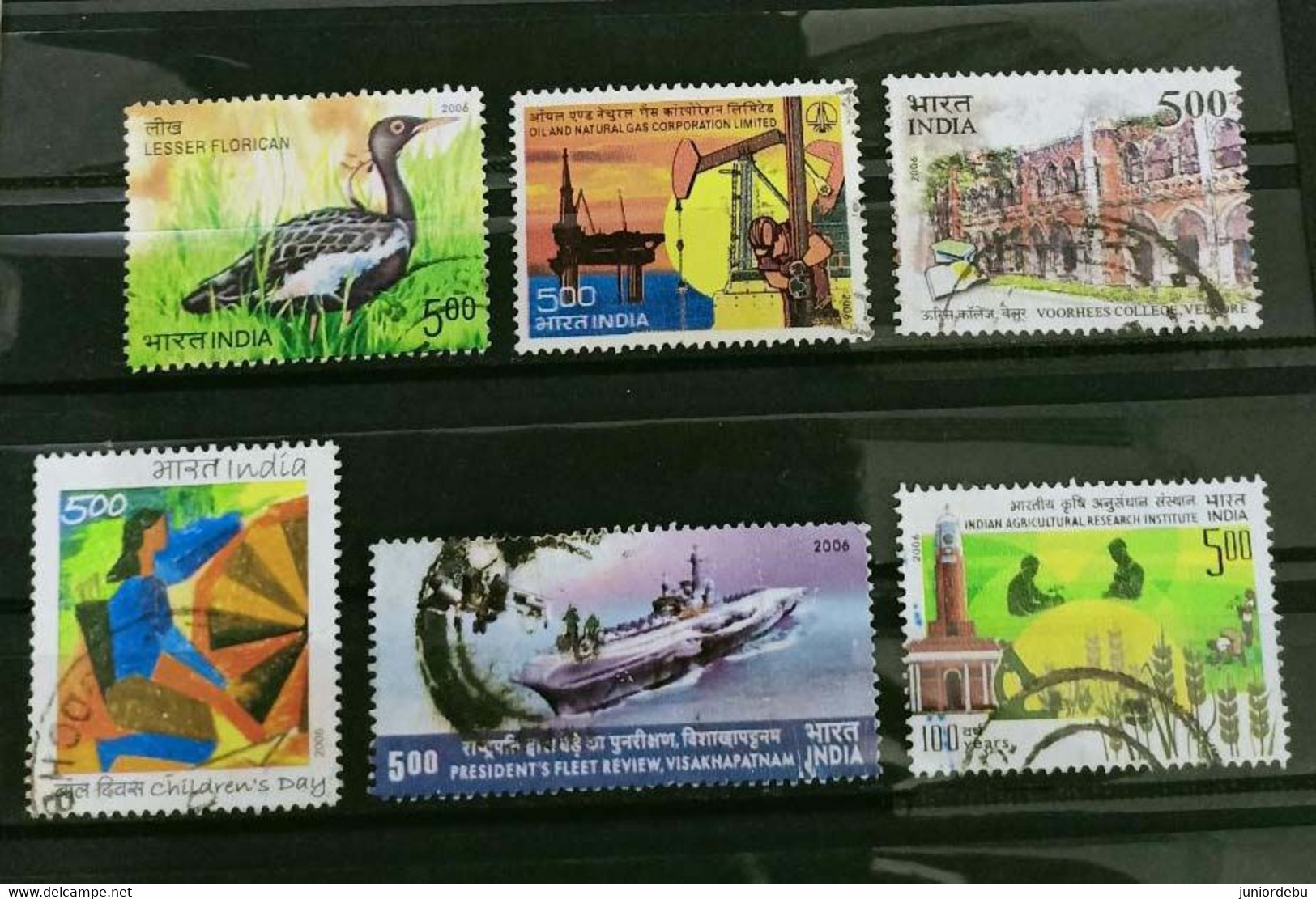 India  - 2006 - 6 Different Commemorative Stamps -  Used. - Used Stamps