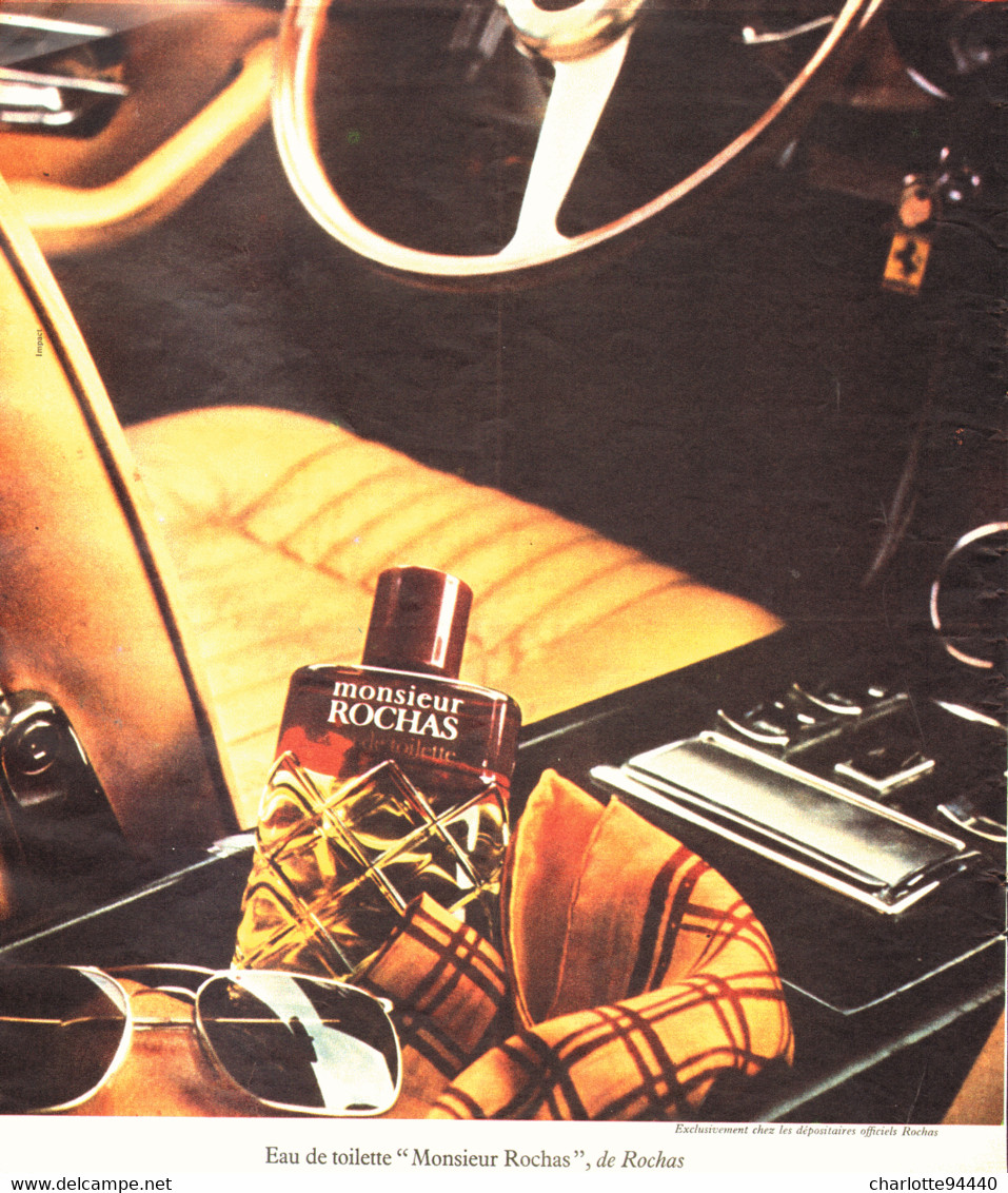 PUB PARFUM " MONSIEUR ROCHAS " De " ROCHAS " 1974  ( 3 ) - Ohne Zuordnung