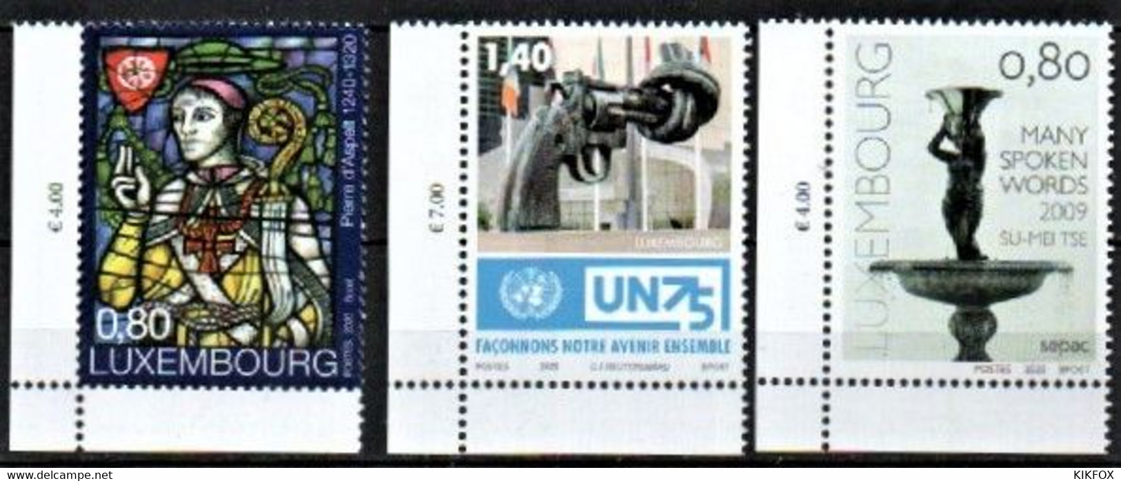 Luxembourg 2020 MI NR 2236, 2237,2239  PETER VON ASPELT,VEREINTE NATIONEN UND SEPAC POSTFRISCH - Unused Stamps