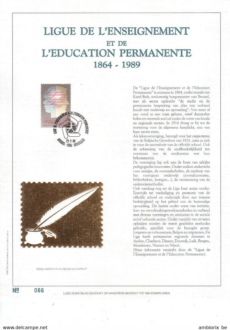 Carte Max Soie A4 2337 Ligue De L'enseignement - 1981-1990