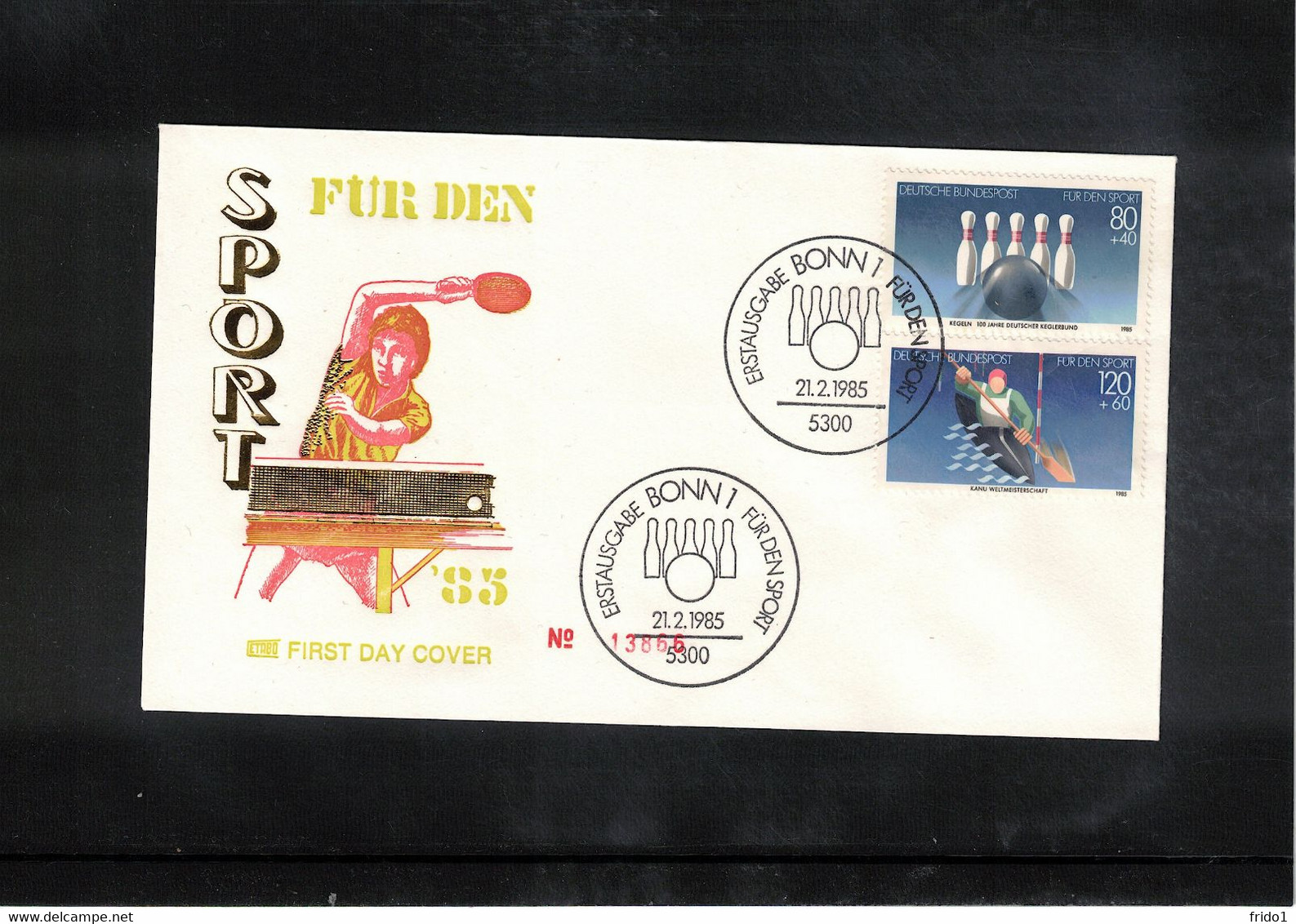 Germany / Deutschland 1985 Sports - Bowling FDC - Petanca