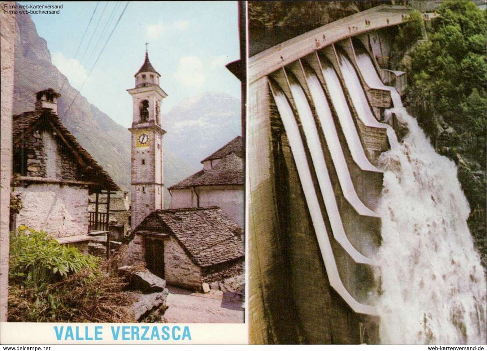 1051818 Valle Verzasca, Staudamm, Verzascatal Mehrbildkarte - Verzasca