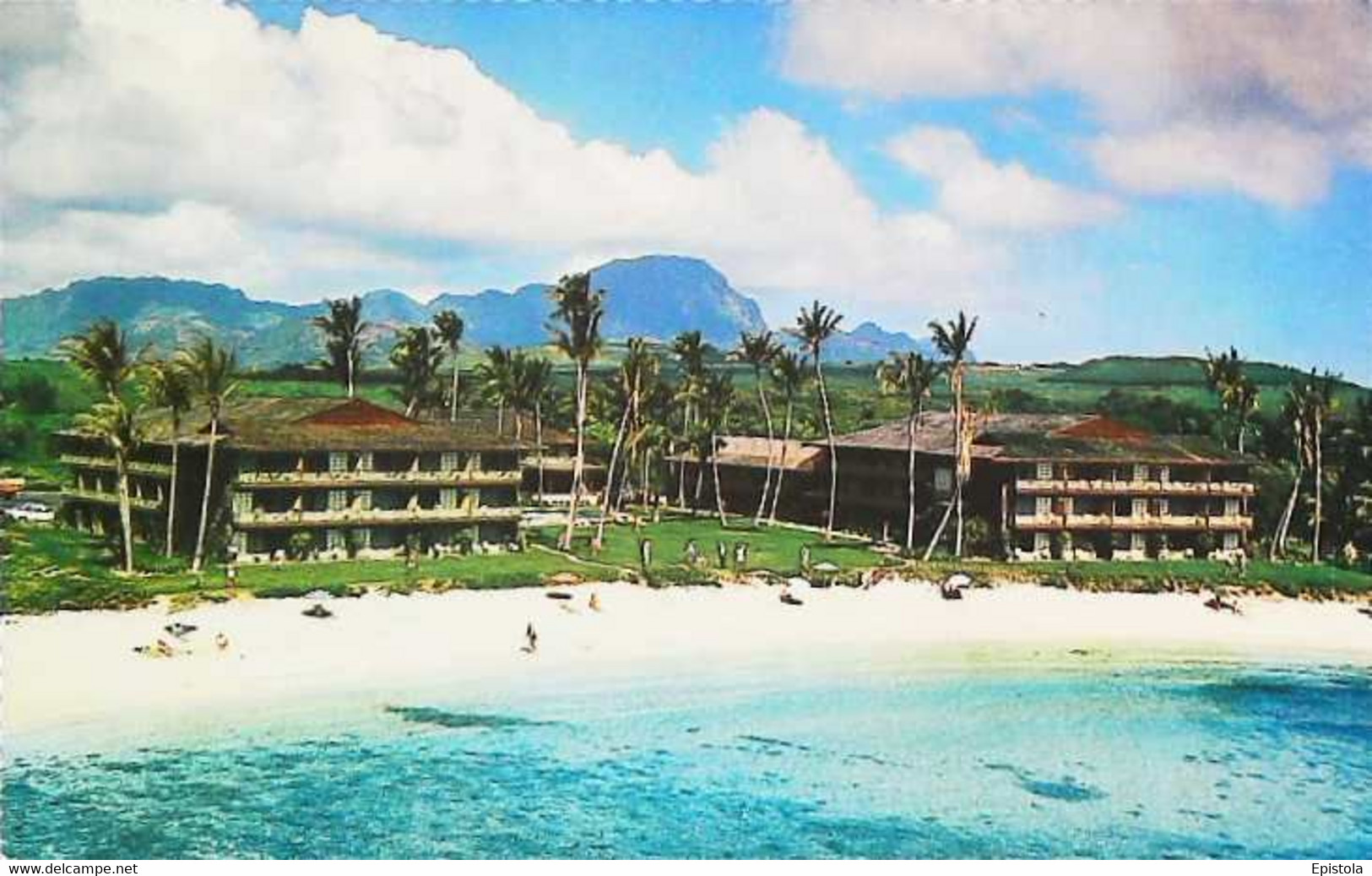 ►  POIPU BEACH RESORT Hotel  Beach - Kauai Hawaii  1950/60s - Kauai