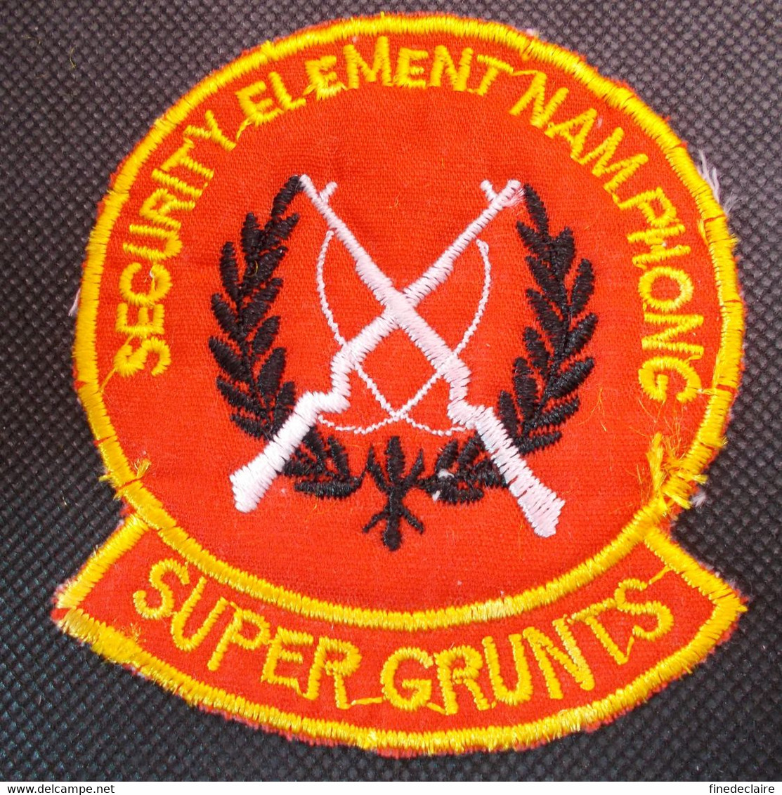 Patch US Vietnam - 3Rd Bn - 9th Marines Security Element Nam Phong Super Grunts - Ecussons Tissu