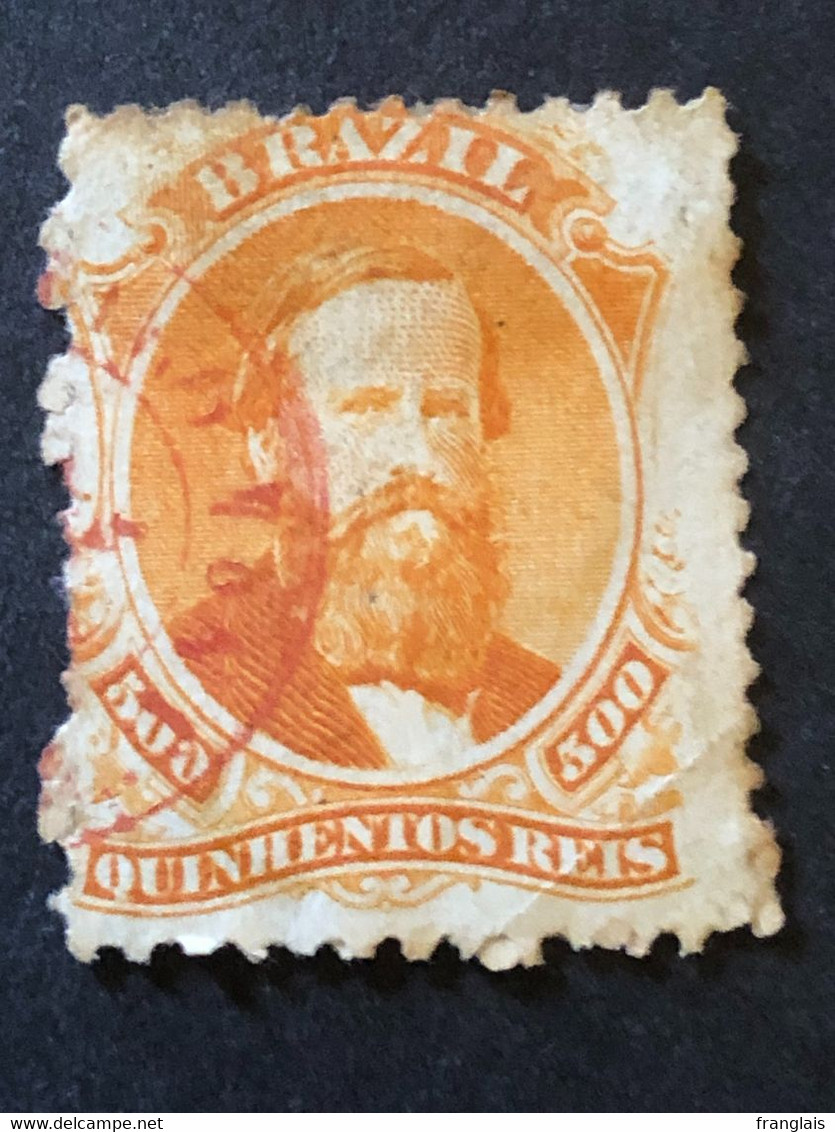 BRAZIL  SG 56  500 Reis Orange - Unused Stamps