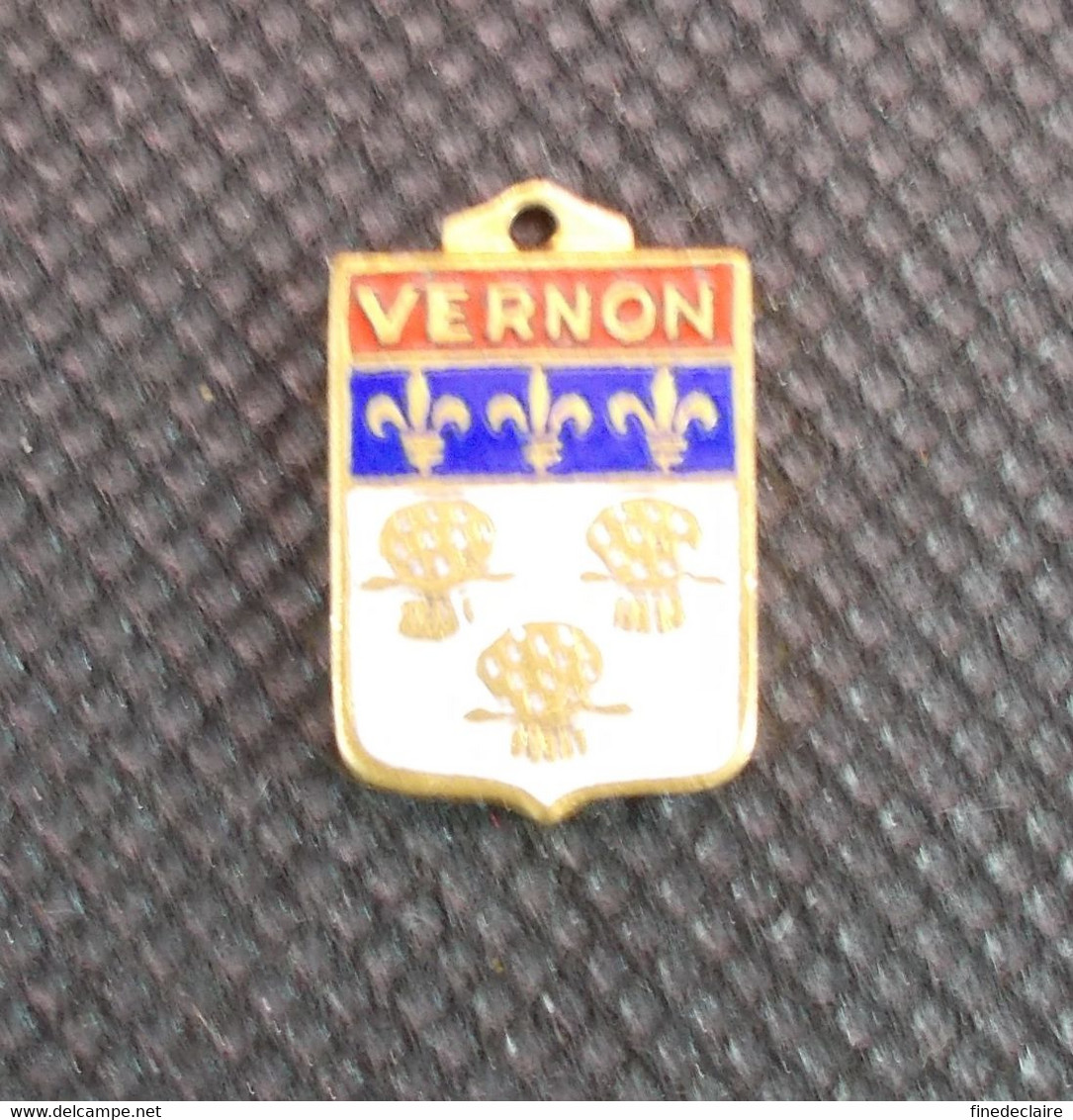 Pendentif/blason - Vernon - En émail - 10 X 15mm - Hangers