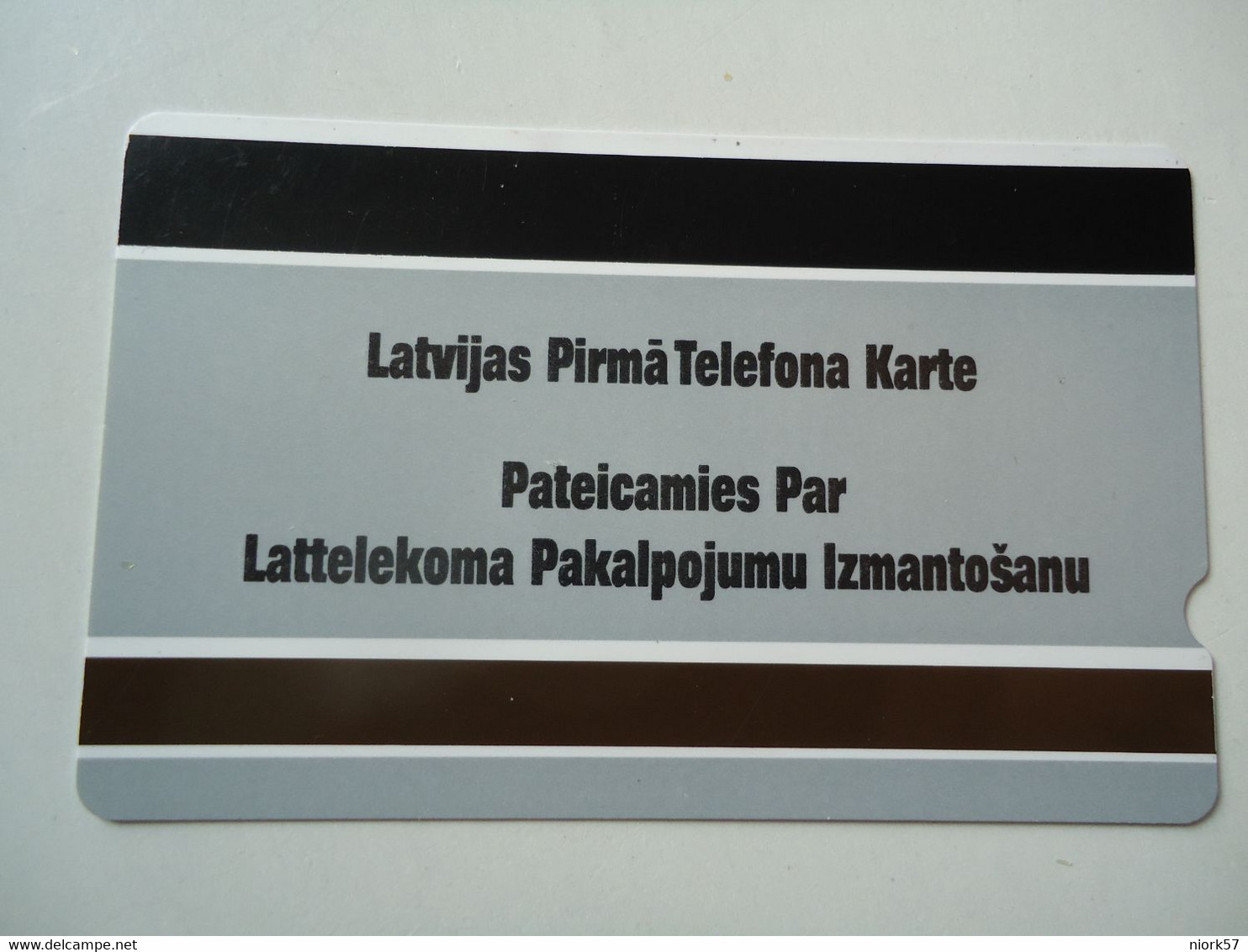 LATVIA USED CARDS MAGNETIC LANDSCAPES  2 SCAN - Latvia