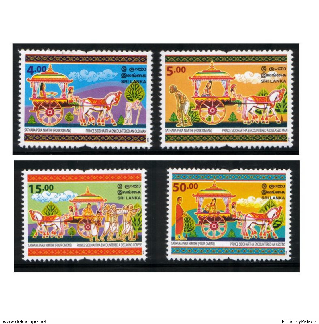 Sri Lanka 2011 – Vesak Stamp 4v Stamp  Buddha Buddhism MNH (**) - Buddhism