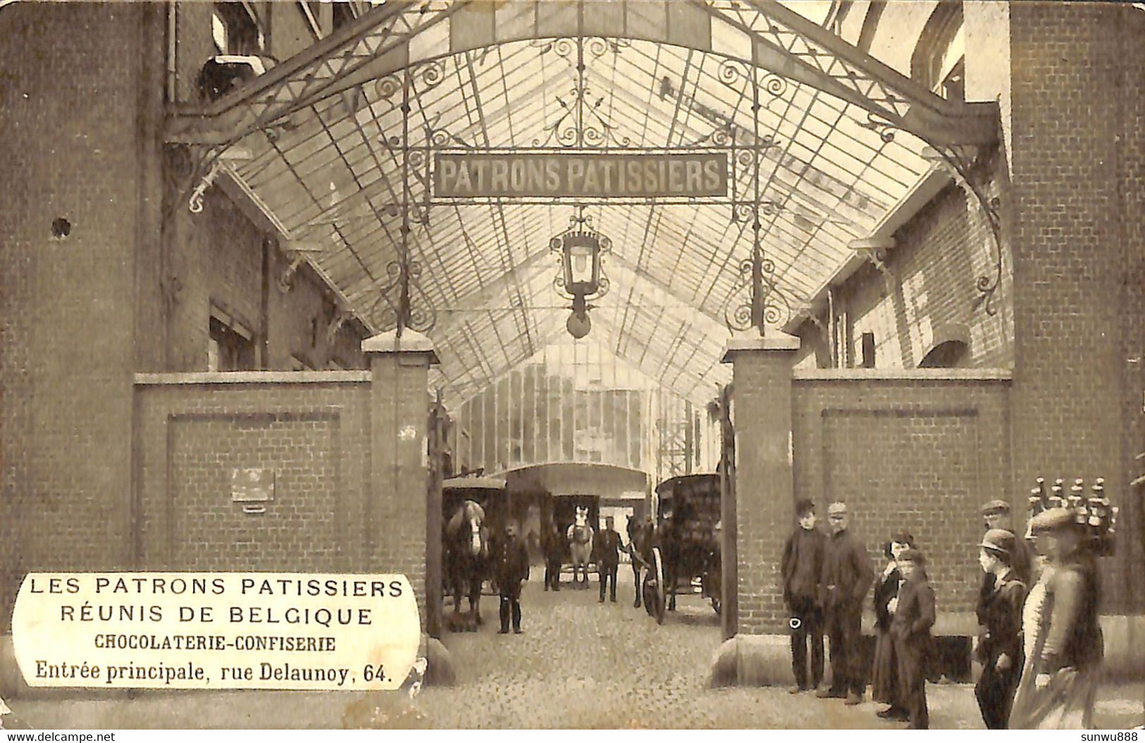 Les Patrons Pâtissiers - Rue Delaunoy (animée Edit. L. Reifenberg) - Petits Métiers