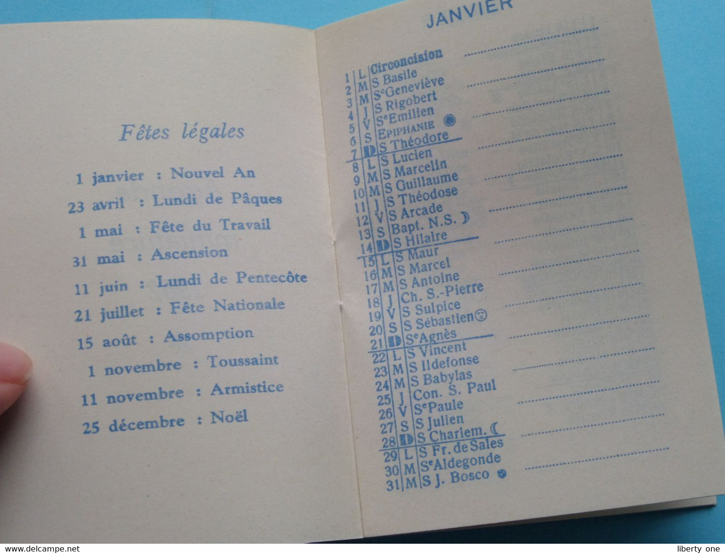 1962 Agenda Miniature > Publi BISTER Moutarde Dijon ( Zie / Voir Photo ) ! - Petit Format : 1961-70