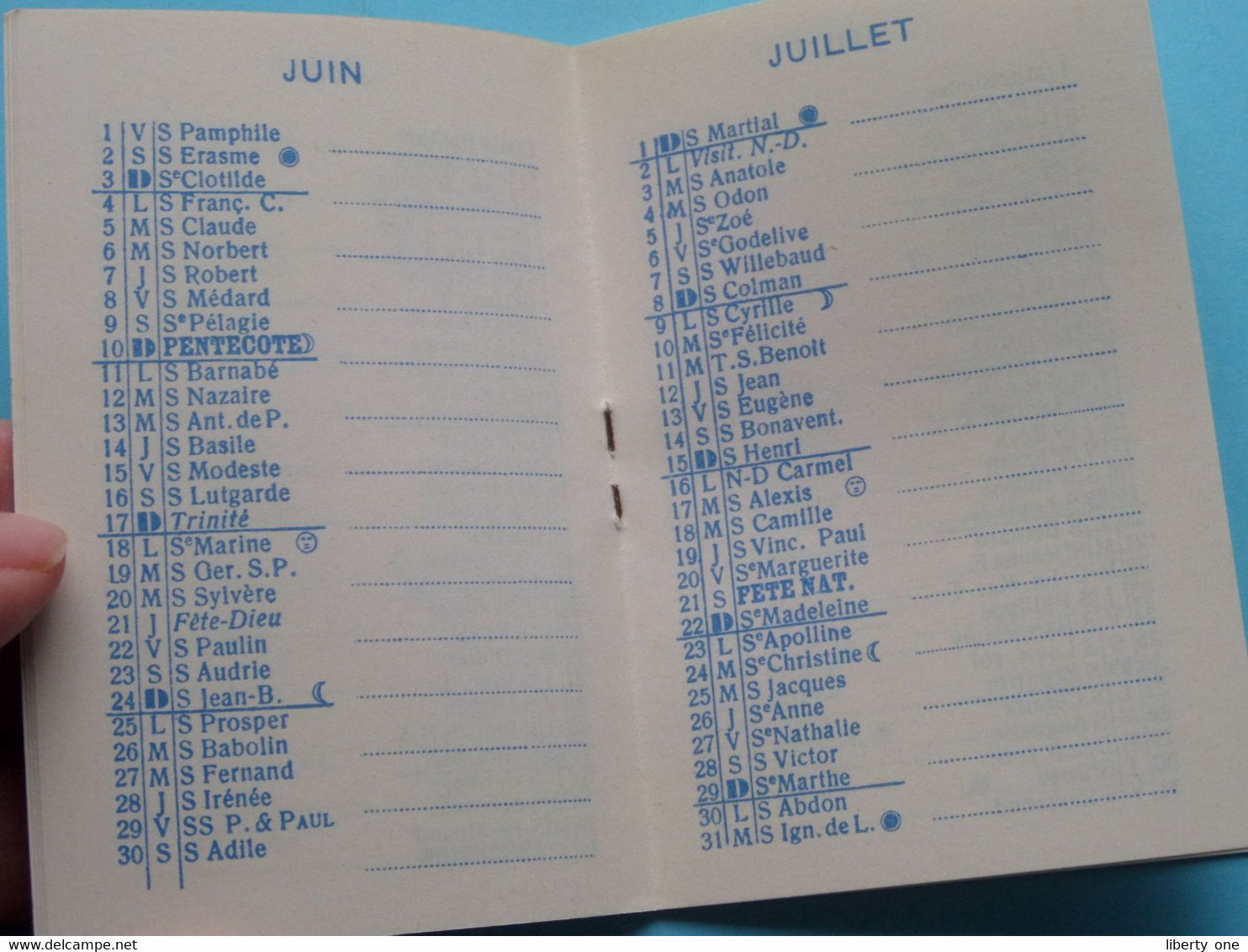 1962 Agenda Miniature > Publi BISTER Moutarde Dijon ( Zie / voir Photo ) !