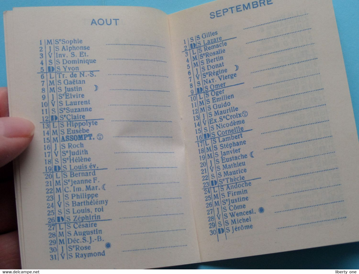 1962 Agenda Miniature > Publi BISTER Moutarde Dijon ( Zie / voir Photo ) !