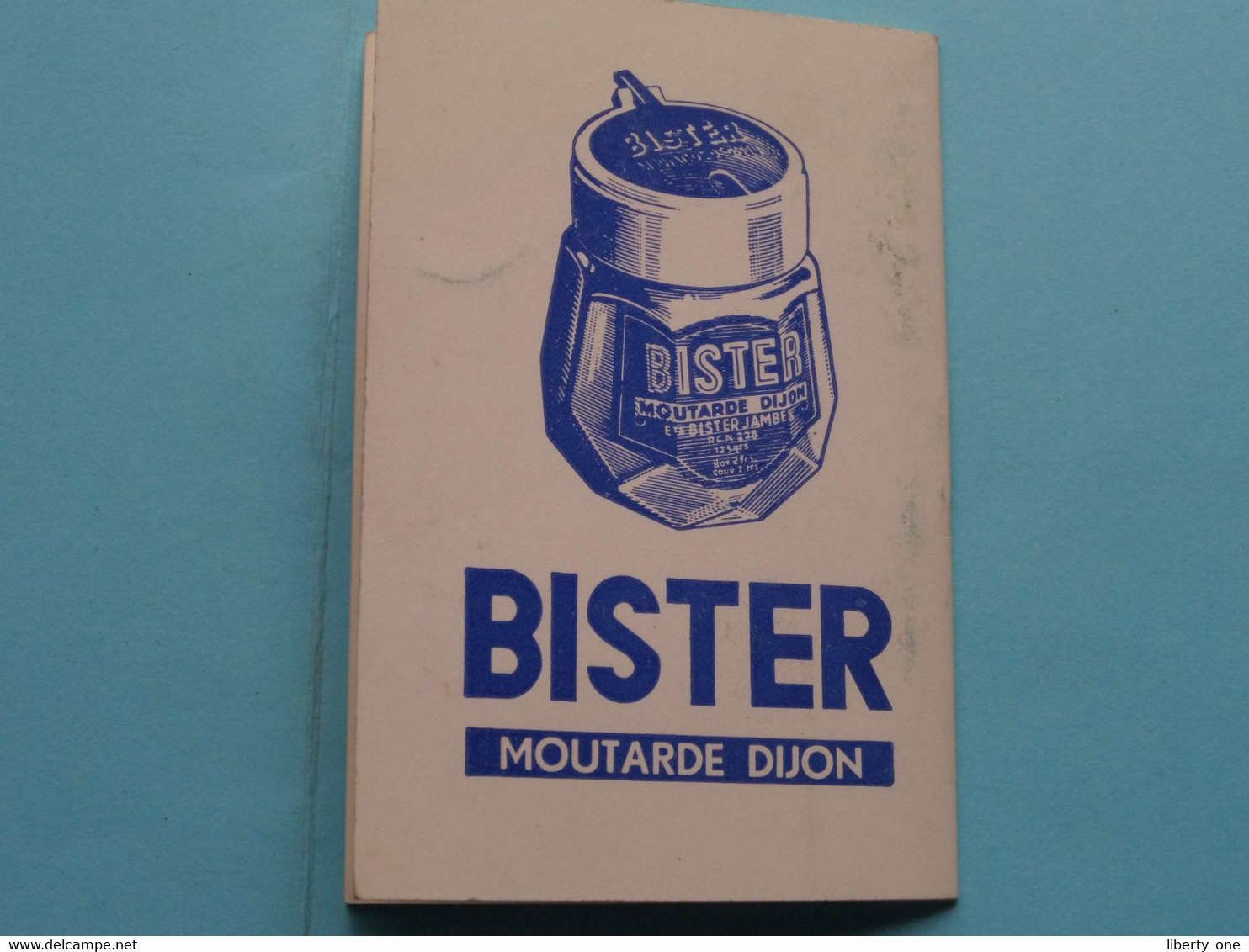 1962 Agenda Miniature > Publi BISTER Moutarde Dijon ( Zie / voir Photo ) !
