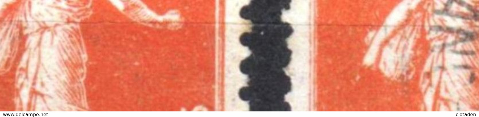 Semeuse - 10c Rouge - YT 134 - Variété - Used Stamps