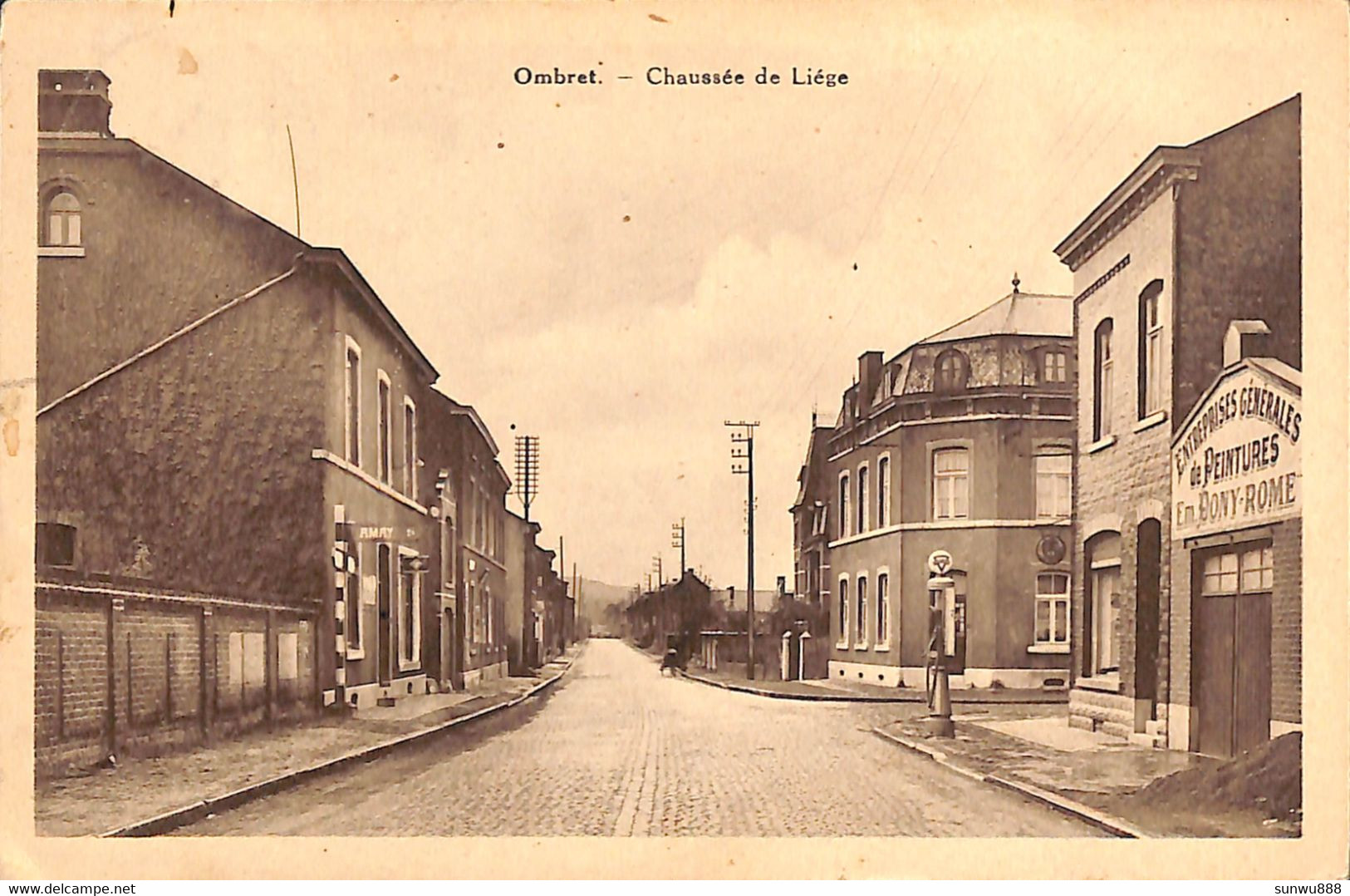 Ombret - Chaussée De Liège (pompe à Essence Desaix 1938) - Amay