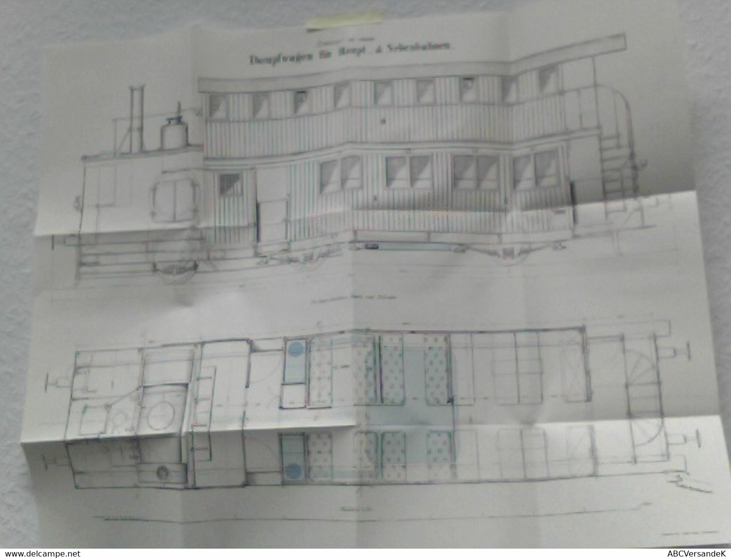 2 Entwurf Zu Einem Damfwagen Für Haupt- Und Nebenbahnen, REPRINT - Verkehr