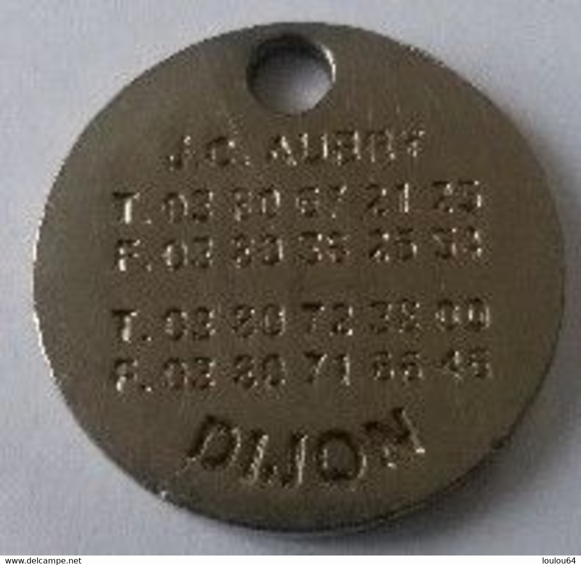 Jeton De Caddie - Assurances - AXA - DIJON - En Métal - - Trolley Token/Shopping Trolley Chip