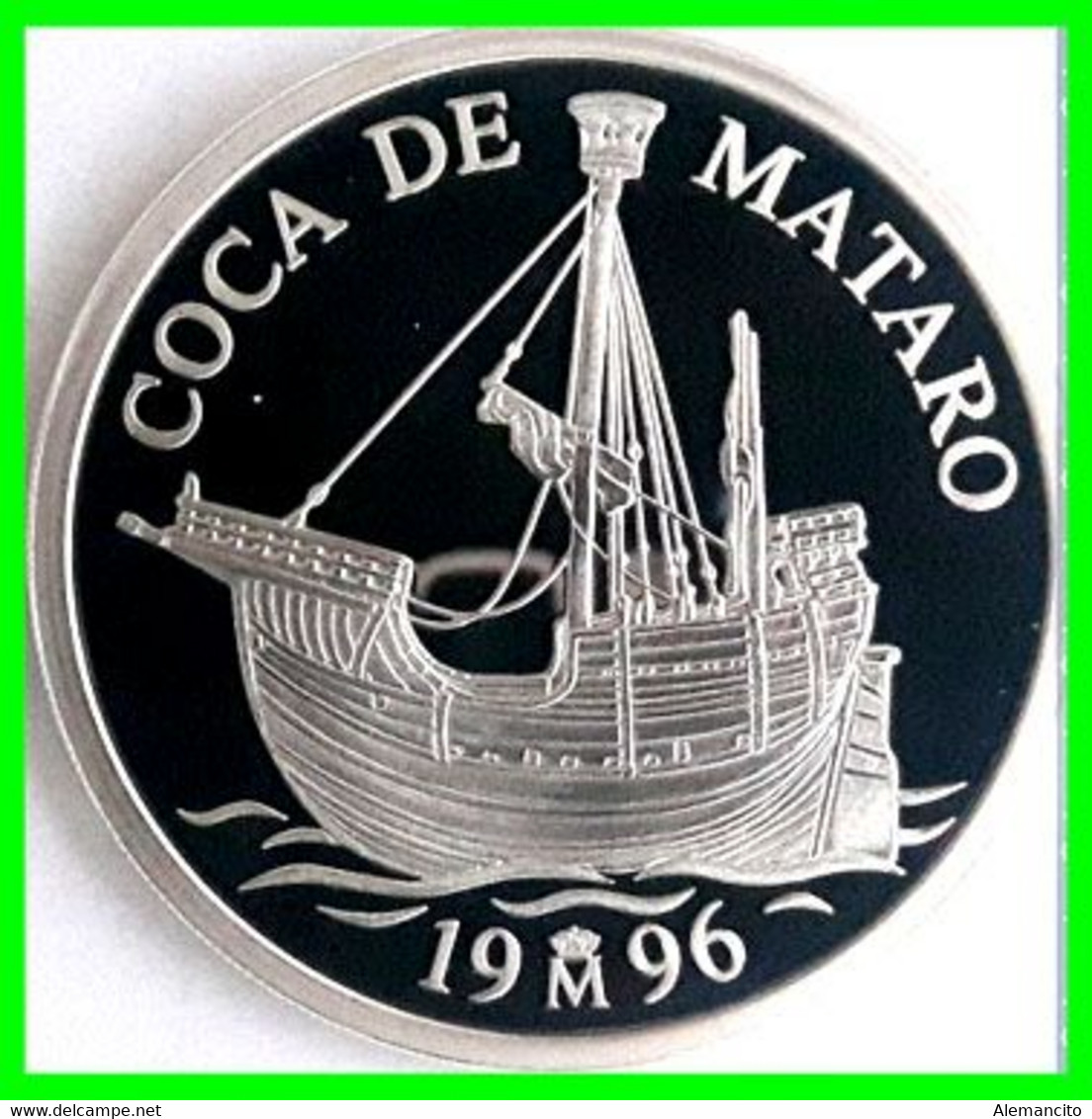 ESPAÑA COLECCION ECU AÑO 1996 TRES MONEDAS PLATA CALIDAD PROOF: DEDICADA A LA MARINA - Test- Und Nachprägungen