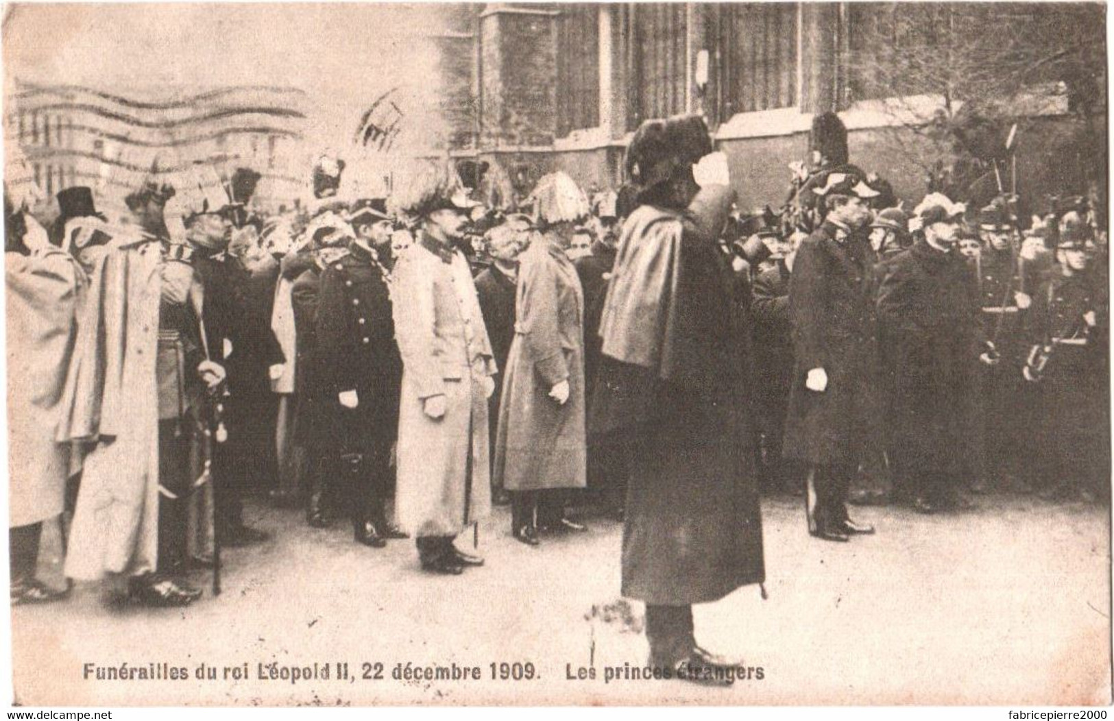 CPA Belgique Bruxelles - 22 Décembre 1909, Funérailles Du Roi Léopold II. Les Princes étrangers TBE - Funérailles