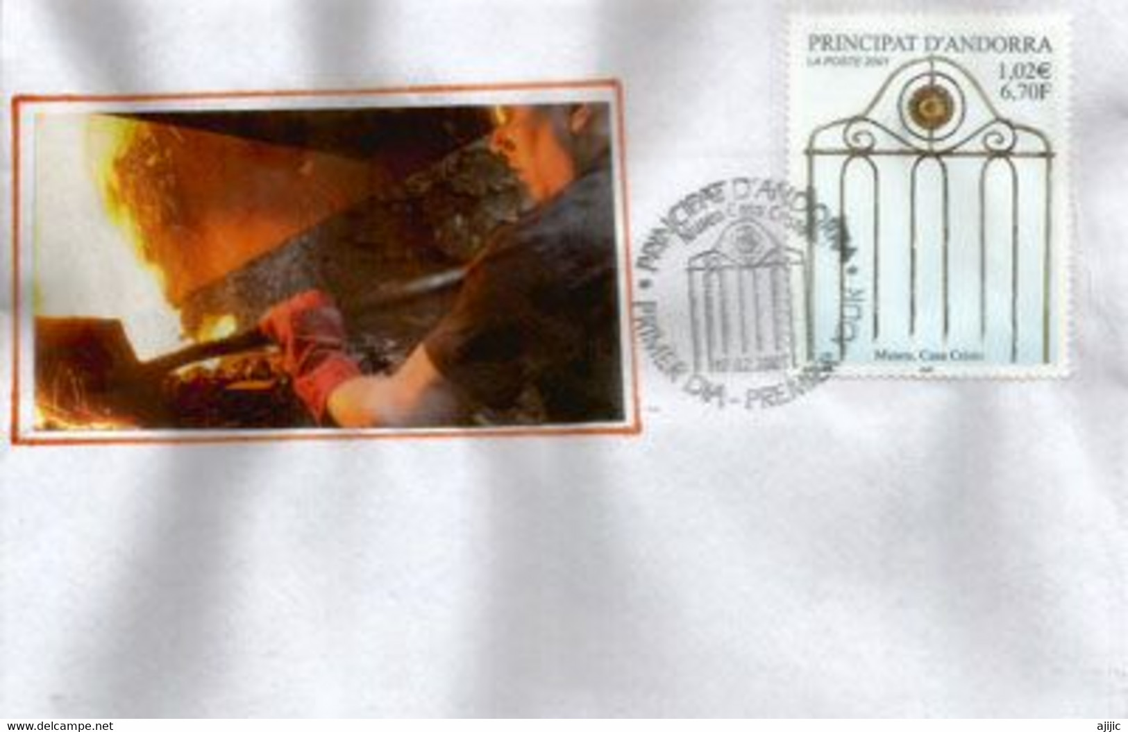 ANDORRE. L'Artisanat. Museu Casa Cristo (Encamp).  (année 2001) - Storia Postale