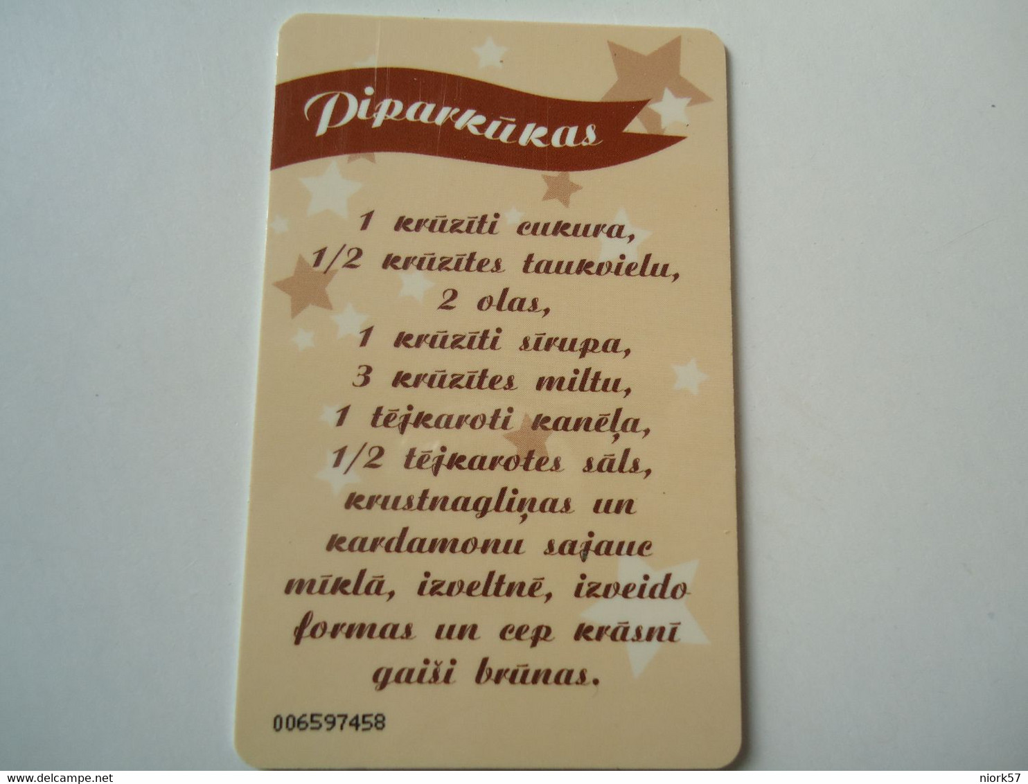 LATVIA USED CARD CHRISTMAS - Lettonie