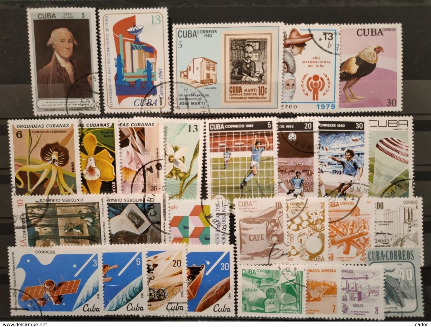 CUBA - 1979/1983 Lot De 54 Valeurs Oblitérées (voir Scan) - Lots & Serien