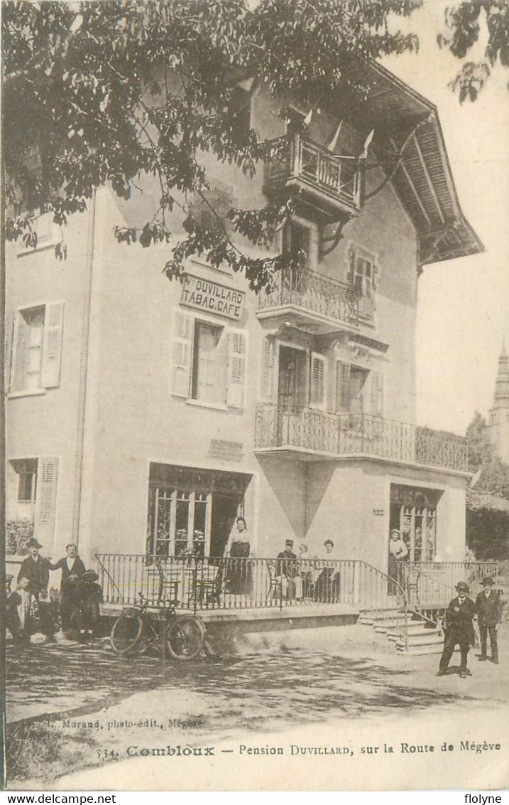 Combloux - Façade De La Pension DUVILLARD - Villa - Café Restaurant Débit De Tabac Tabacs - Route De Megève - Combloux