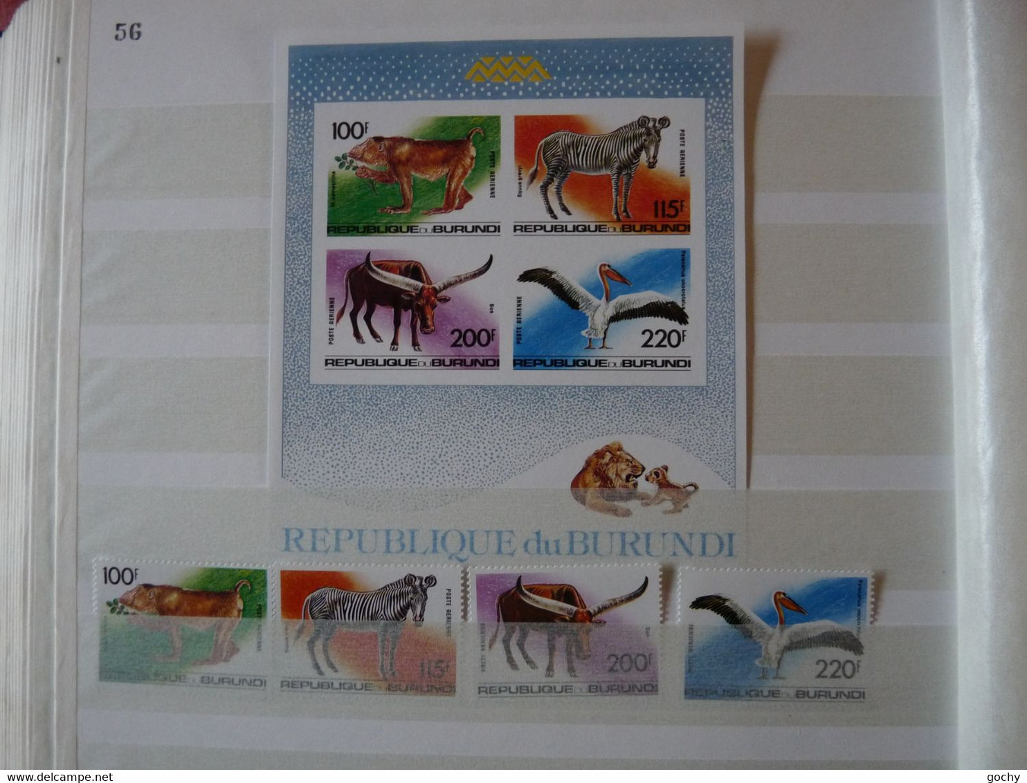 BURUNDI : 1992 : PA 560 / 563** +  Bloc 130A**  Cat.: 70€ - Unused Stamps