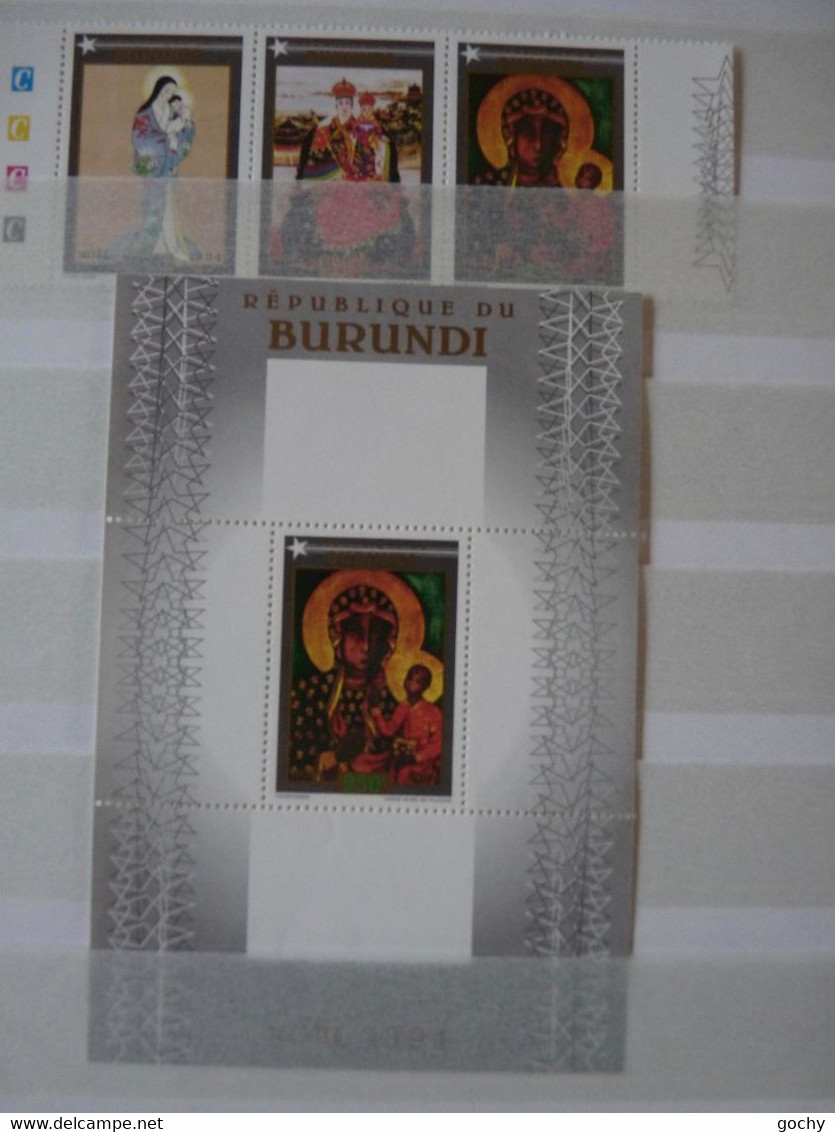 BURUNDI : 1994 : N° 1054 à 1056 ** +bloc 135   Cat.: 22€ - Unused Stamps