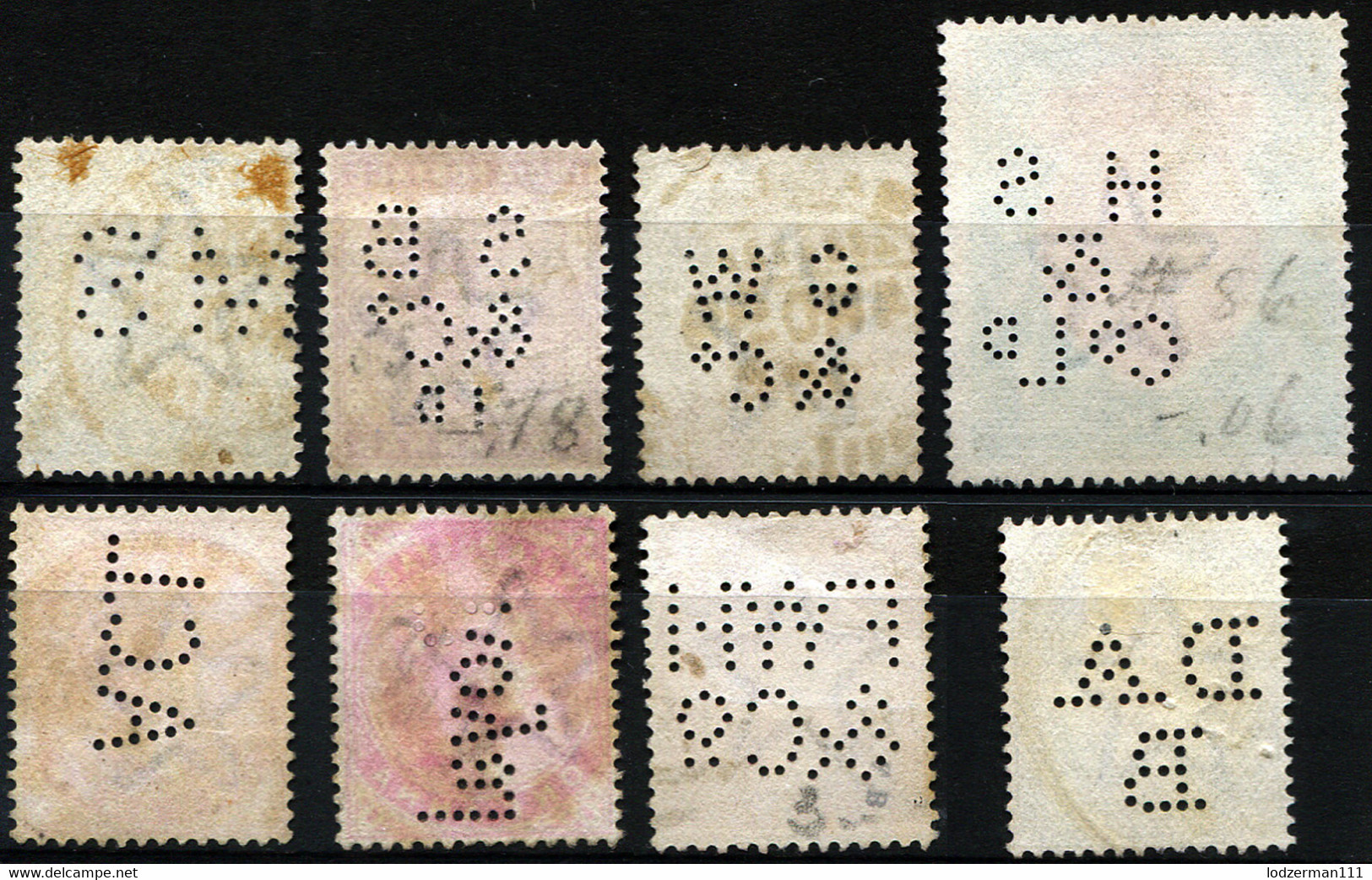 INDIA Victoria Period - Collection Of Official Stamps - Autres & Non Classés
