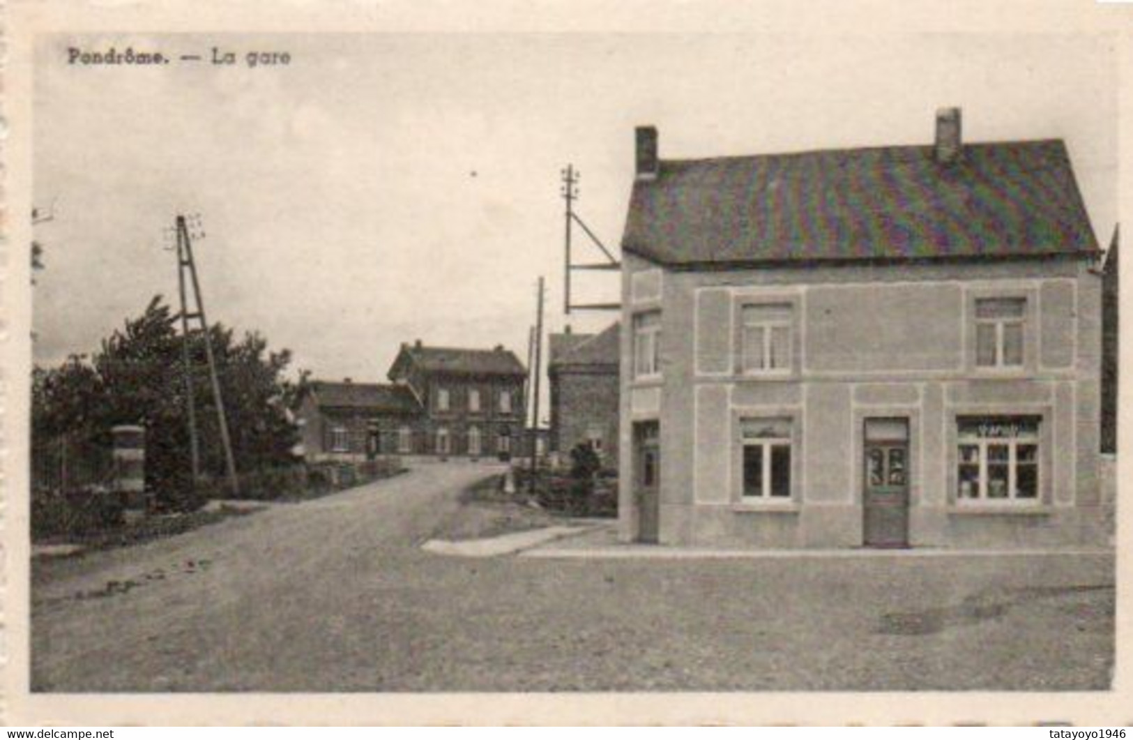 Pondrome  La Gare Cartez Festonnée De 1927 N'a Pas Circulé - Beauraing