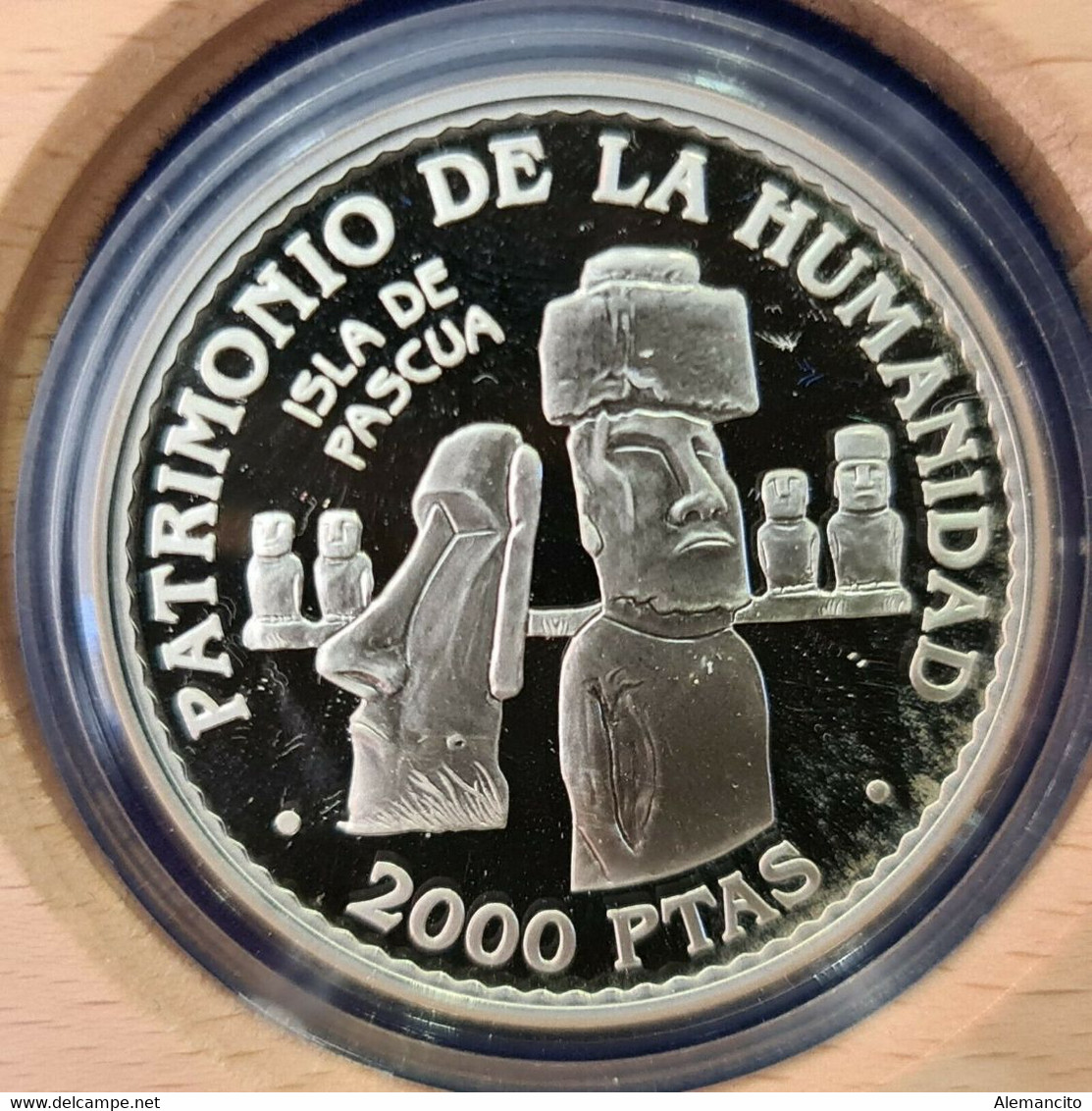 ESPAÑA COLECCION 5 MONEDAS, 2.000 PESETAS PLATA, ( UNESCO ) PATRIMONIO DE LA HUMANIDAD AÑO 1997 - 2 000 Pesetas