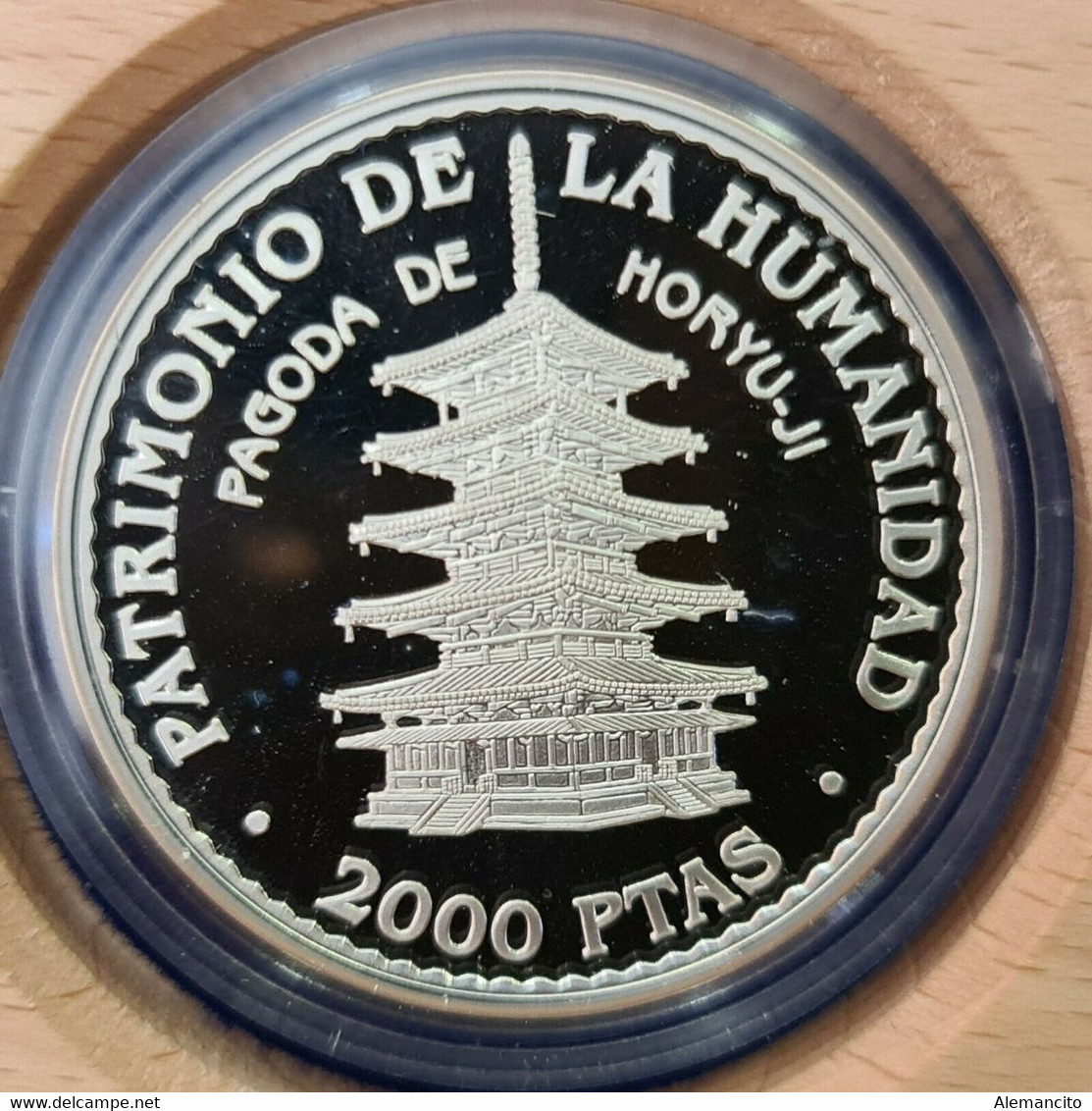 ESPAÑA COLECCION 5 MONEDAS, 2.000 PESETAS PLATA, ( UNESCO ) PATRIMONIO DE LA HUMANIDAD AÑO 1997