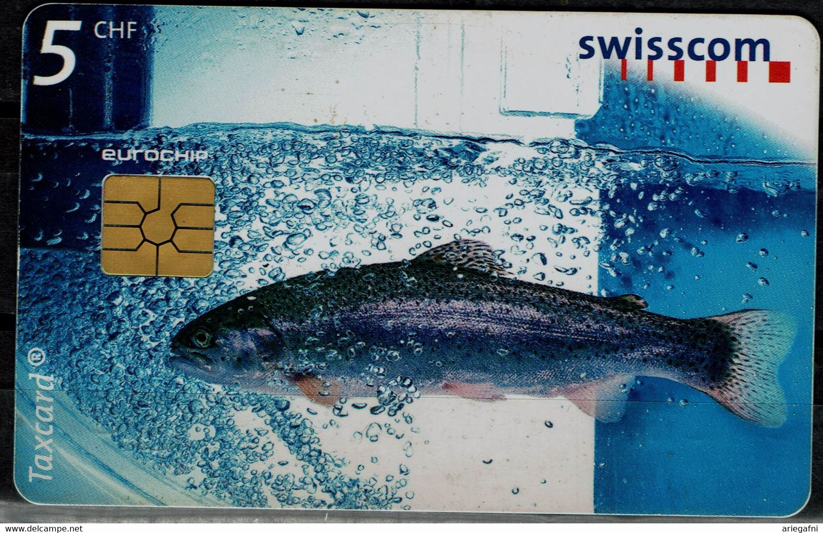 SWITZERLAND 2001 PHONECARDS FISHES USED VF!! - Peces