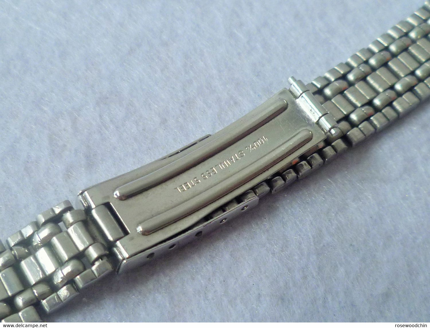 Vintage Stainless Steel Lady Watch Band Bracelet Lug 14/15 mm (#60)