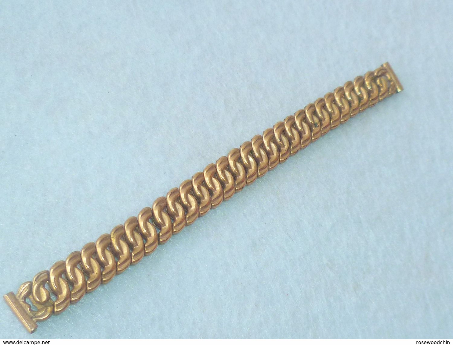Vintage Gold Tone Expansion Lady Watch Bracelet Band Lug 10/11 mm (#61)
