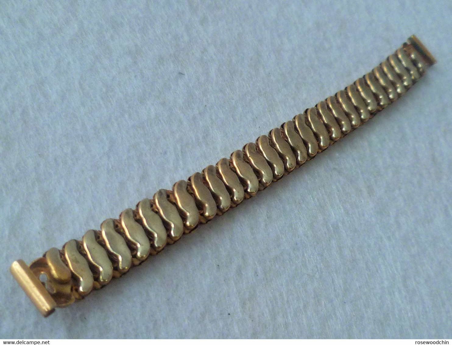 Vintage Gold Tone Expansion Lady Watch Bracelet Band Lug 10/11 mm (#61)