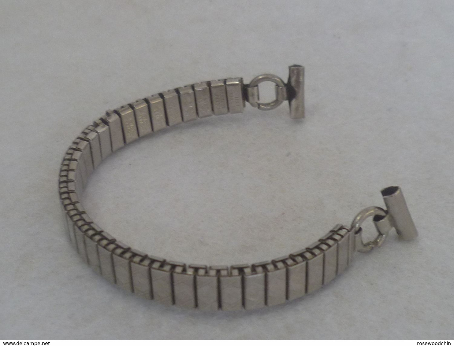 Vintage Silver Tone Expansion Lady Watch Bracelet Band Lug 11/12 Mm (#63) - Montres Gousset