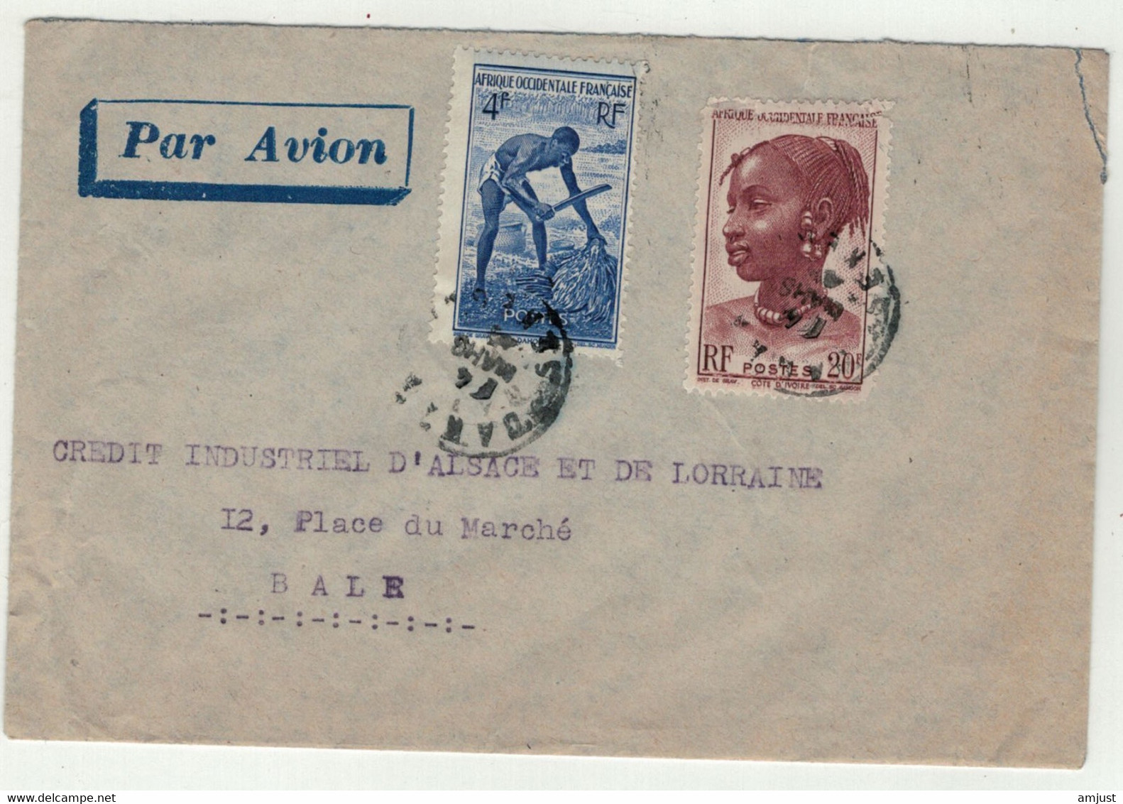 France // Ex-colonies //  A.O.F. // Sénégal // Lettre De Dakar Pour La Suisse (Bâle) - Brieven En Documenten